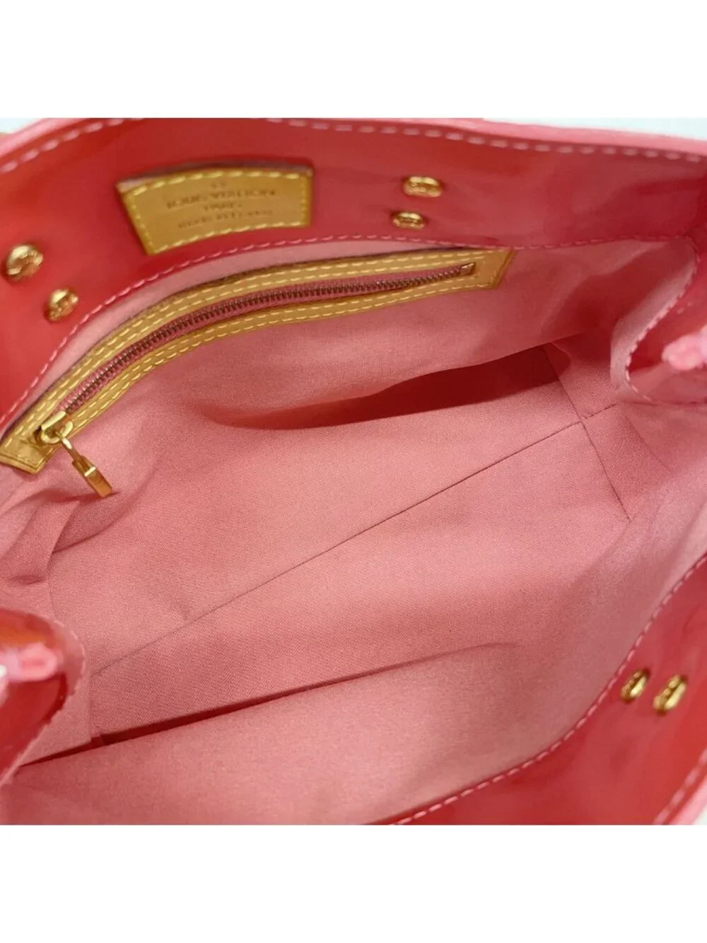 Louis Vuitton Handbag Vernis Reed PM Framboise